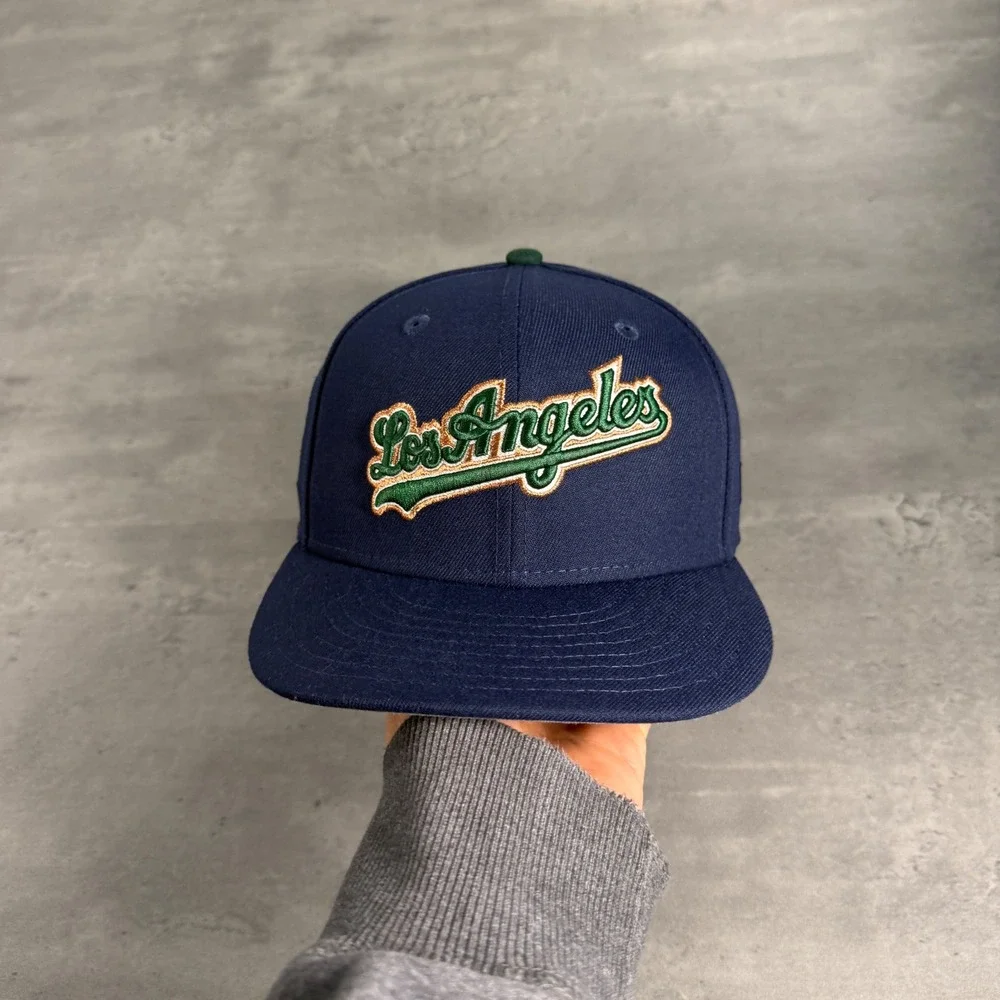 New Era Los Angeles Dodgers Hat 7 1/8‎ Mag Park Friday Night Lights Navy Green